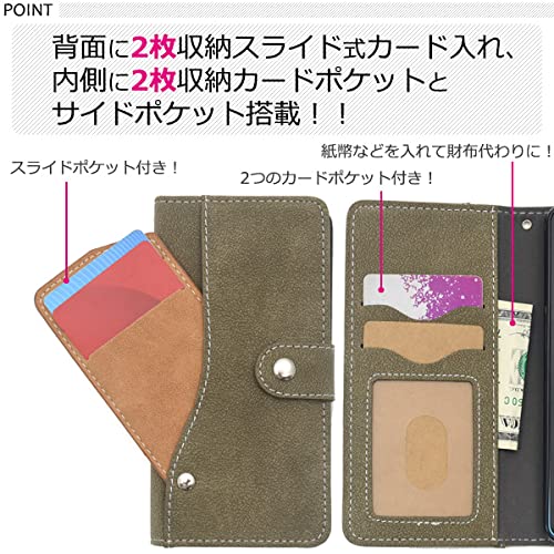 Amazon.co.jp: iPhone13 Pro ケース 手帳型 シンプル ソフトレザー